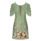thumbnail image 5 of Puntoco Vestido Casual De Mujer Con Cuello Redondo Y Manga Corta Con Hombros Descubiertos, Vestido De Manga Corta Con Cuello Redondo, Verde Xxxxl,Regalos Para Mujer Joven, 5 of 5