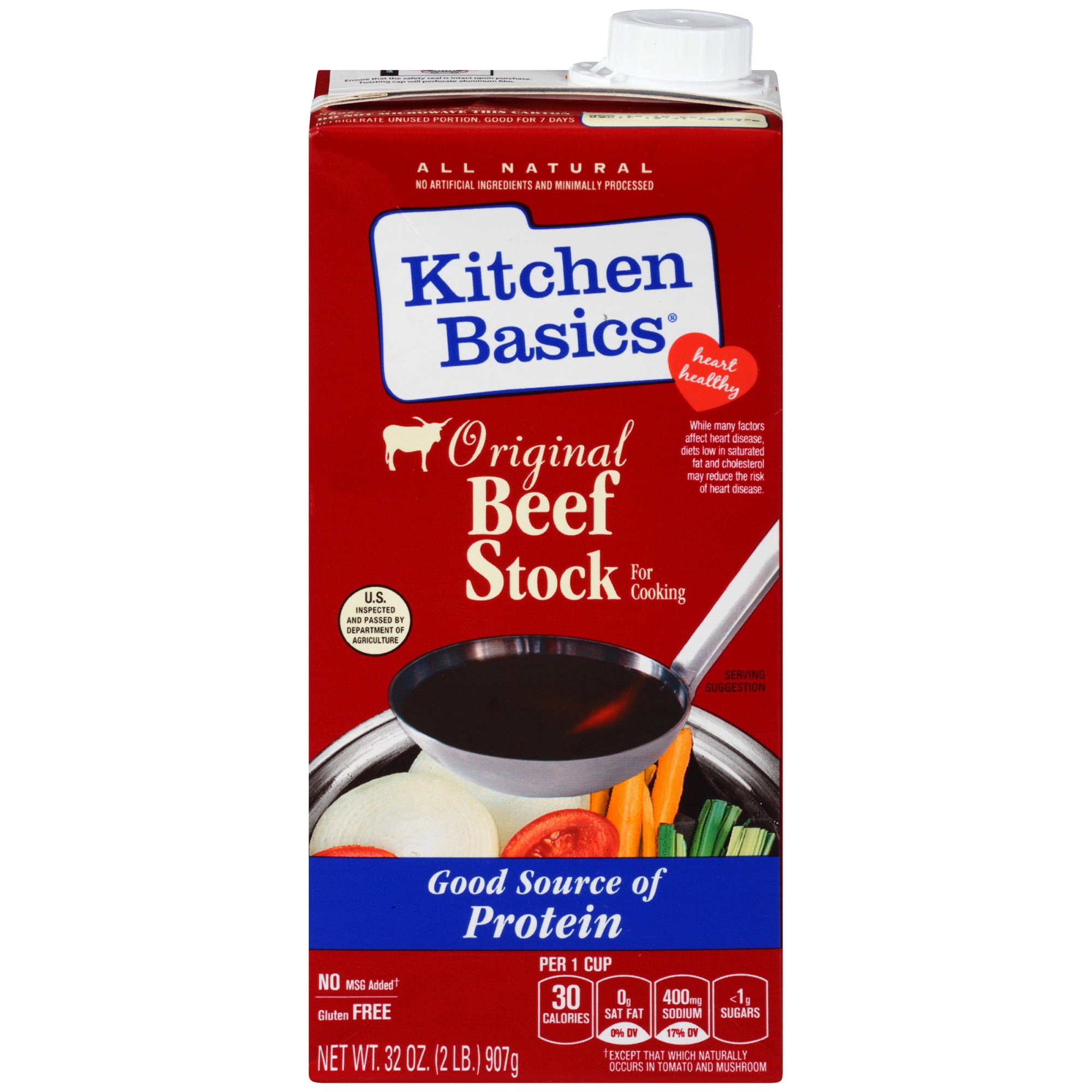 Kitchen Basics All Natural Original Beef Stock, 32 fl oz