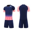thumbnail image 2 of Baby Boys Girls Pajamas Sleepwear Set Stripe T-Shirt Shorts 6-7 Years 7-8 Years 8-9 Years Cotton Blend Short Sleeve Sleepwear Comfortable Fit (9-10 Years,T), 2 of 3