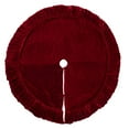 thumbnail image 3 of Vickerman 84 Pouces Peluche Rouge Velvet Jupe d'Arbre - QTX17753, 3 of 4
