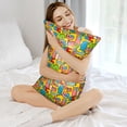 thumbnail image 3 of KLL America Symbols Pattern Silk Pillowcase for Hair and Skin Standard Size 20"X 30" Soft Breathable Pillow Covers for Sleeping, 3 of 6