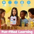 thumbnail image 3 of Jokapy ATM Piggy Bank for Kids Girls, Face ID Password Unlocking Electronic Money Bank Machine Toy, Age 3+, Pink, 3 of 11