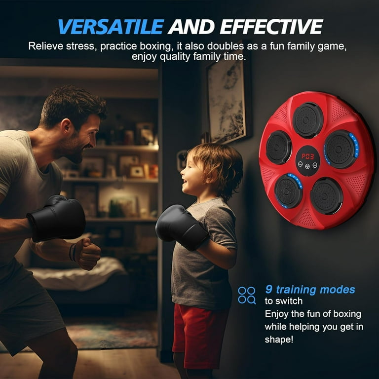 Rechargeable Music Boxing Machine, Wall Mount, Workout Trainer for