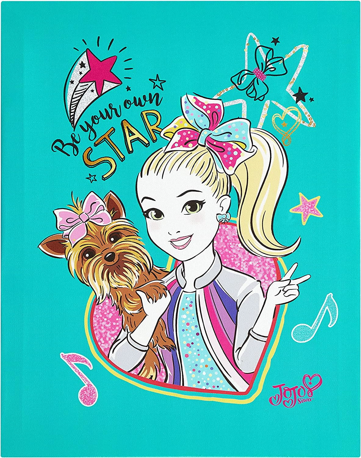 Jojo Siwa Canvas LED Wall Art,Childrens Wall Hanging Décor 11x14 Inches