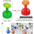 thumbnail image 4 of Rociador de botella Yjmei, 6 piezas, dispositivo de riego de plástico para botellas con tapa de 28 mm, riego de semillas, plántulas y riego de jardín, 4 of 5