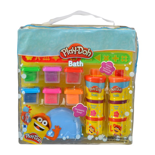 PlayDoh Bath Moldable Soap & Bubble Bath Play Set with 11 Pieces