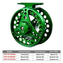 Fly Fishing Wheel 3/4-5/6-7/8 WT Fly Fishing Reel Aluminum Fly Reel CNC Machine Cut Large Arbor Die Casting