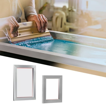KFFKFF Screen Printing Kit Silk Screen Printing Frames 8x10/10x14in 110 Mesh 2pcs