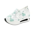 thumbnail image 2 of KEVCHE Floral Embroidery Breathable Sheer Mesh Sneakers for Women, 2026 Lace Mesh Casual Shoes with Delicate Flower Pattern, Lightweight Flexible Non-Slip Walking Shoes, Summer Going Out Shoes, 2 of 7