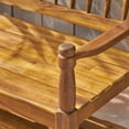 thumbnail image 3 of GDF Studio Kuhn Indoor/Outdoor Acacia Wood Bench with Shelf, Teak, 3 of 6