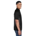 thumbnail image 2 of North End Men's Serac UTK cool.logik Performance Zippered Polo Black 703 Size 3, 2 of 3