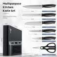 thumbnail image 2 of Kitchen Knife Set with Block, 7 Pieces Chef Knife Set with Knives, Scissor, Block for Meat, 2 of 7