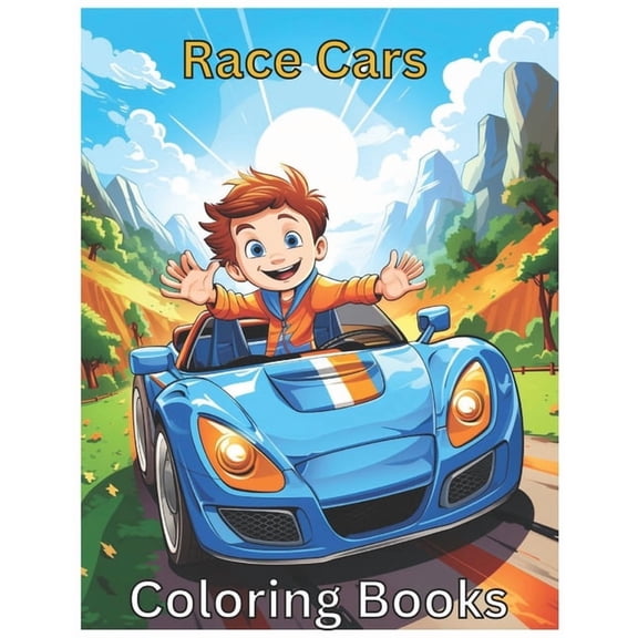 Race Car Coloring Book Race Cars: Coloring Books, (Paperback)