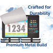 BLAUBECK Medal Hanger - Metal Display Holder for 36 Medals & 80 Race Bibs - Running, Triathlons, Marathons
