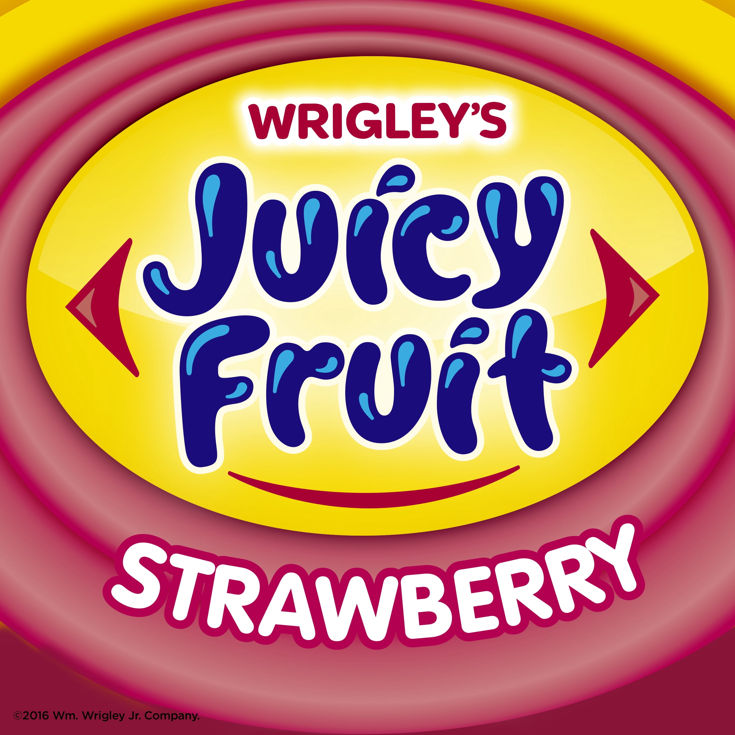 Juicy Fruit, Sugar Free Fruity Chews Strawberry Chewing Gum, 40 Ct