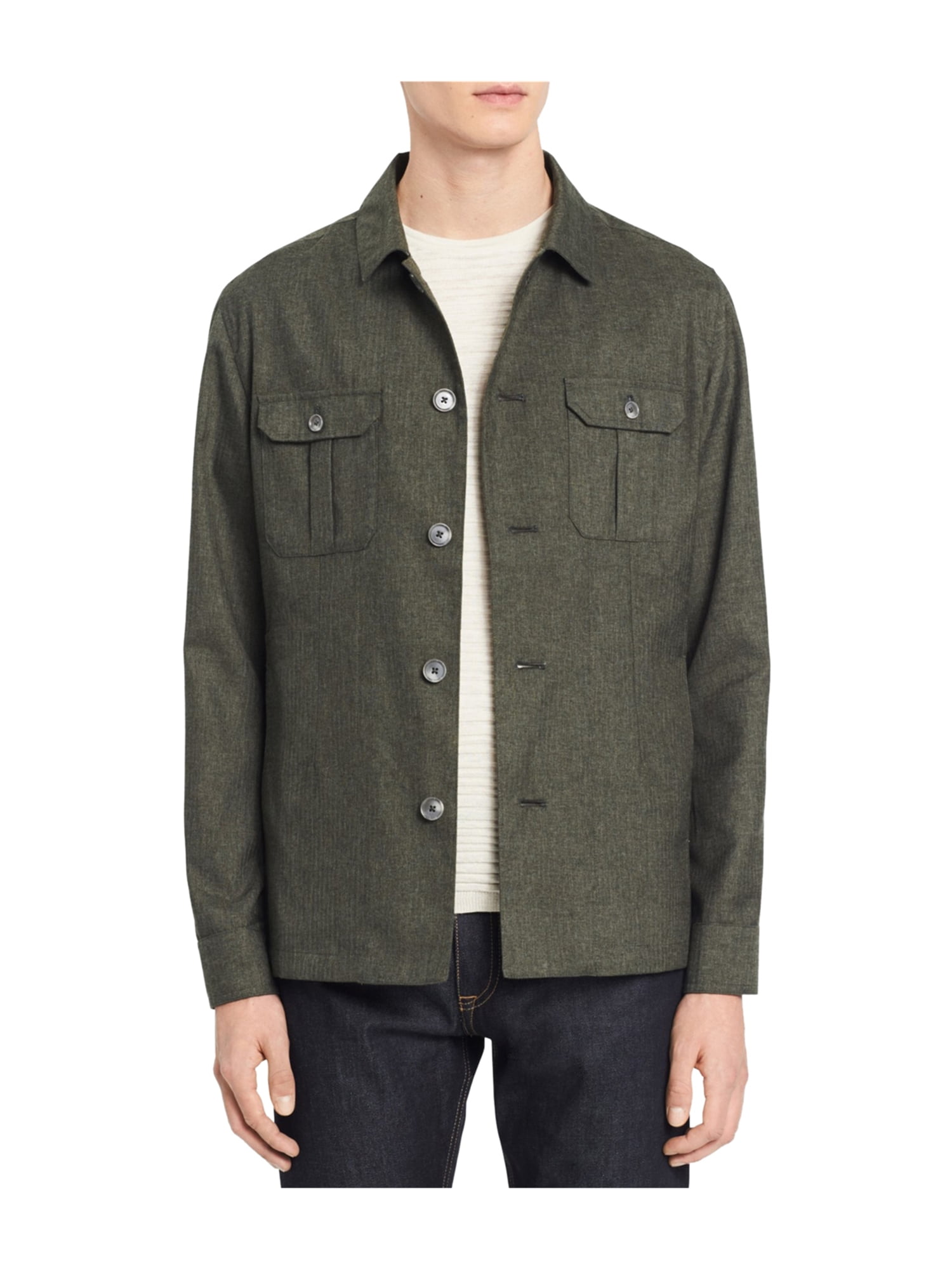 calvin klein military coat dress