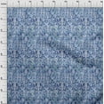 thumbnail image 4 of oneOone Georgette Viscose Medium Blue Fabric Batik Fabric For Sewing Printed Craft Fabric By The Yard 42 Inch Wide-BL, 4 of 6
