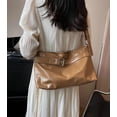 thumbnail image 3 of Kukuzhu Hobo Bag for Women PU Leather Shoulder Crossbody Bag Soft Purse Handbag Slouchy Large Totes Retro Top Handle Bag, 3 of 6