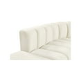 thumbnail image 5 of Meridian Furniture Arc Cream Velvet Modular Sectional, 5 of 15