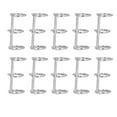 thumbnail image 1 of 10 Pieces Loose Leaf Binders Book Rings, Silver Metal 3 Ring Binder Rings for DIY Photo Album, Travel Diary, Notebook, Round Circle Calendar, 15/20/25/30mm Inner Diameter, 1 of 7