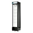 thumbnail image 4 of 17 in. Slim Commercial Merchandiser Refrigerator 7 Cu. Ft. in Black, ETL Listed (KM-MDR-17S), 4 of 19