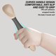 thumbnail image 3 of Utensilios para niños pequeños con estuche de viaje, juego de cuchara y tenedor para bebés para aprender a alimentarse por sí mismos, cubiertos con mango flexible para niños pequeños, 3 of 5