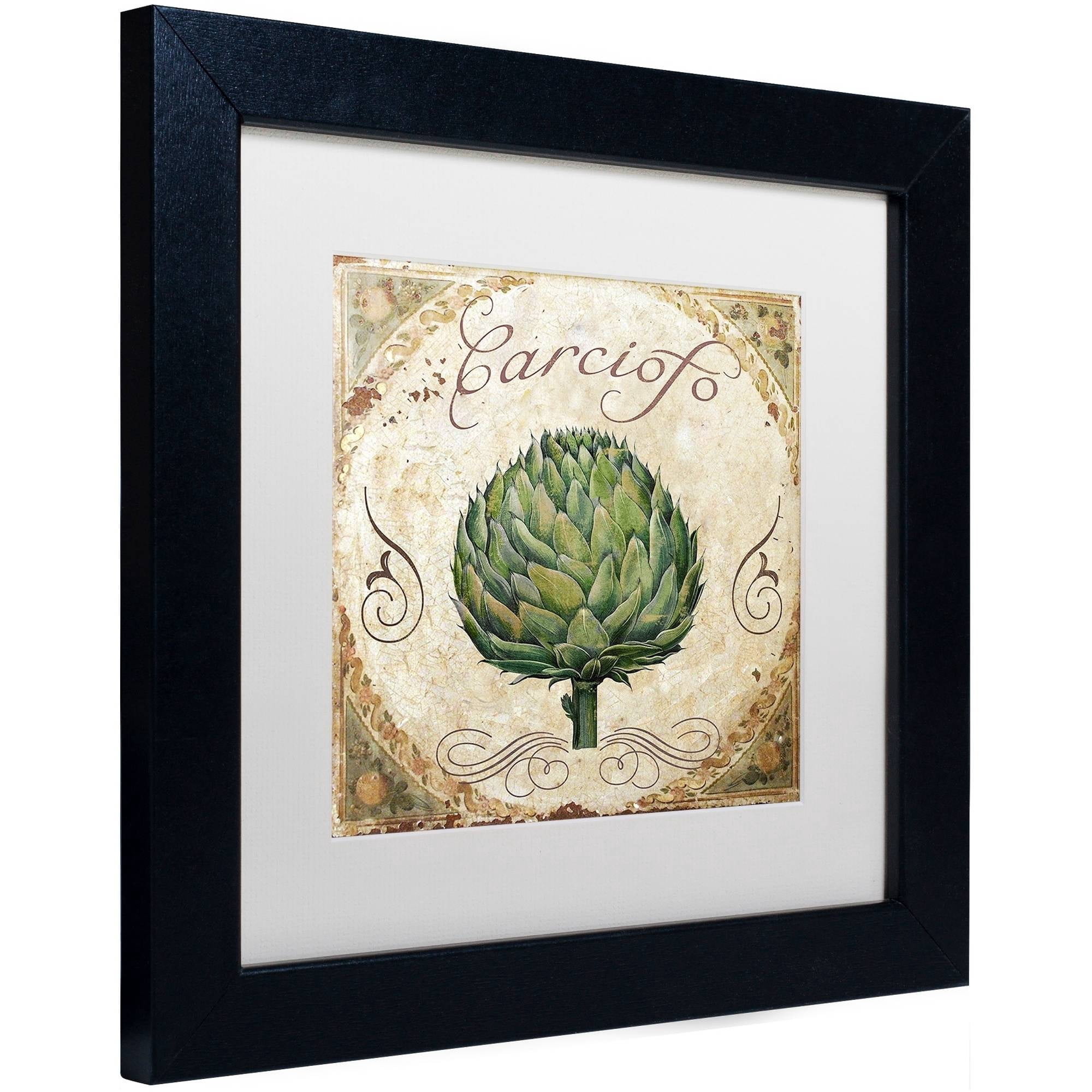 Trademark Fine Art "Mangia III" Canvas Art by Color Bakery White Matte, Black Frame