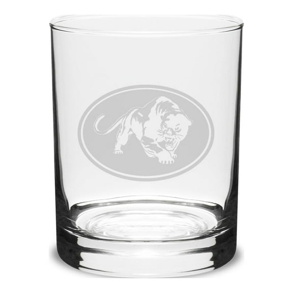 Jaguar 14 oz. Deep Etched Double Old Fashion Glass