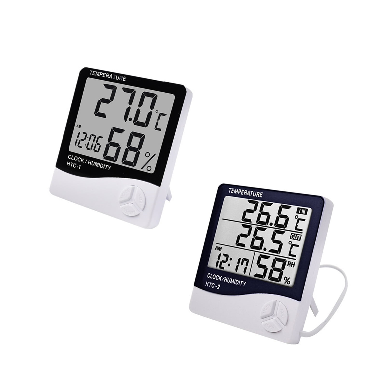 LCD Electronic Digital Humidity Meter Thermometer Hygrometer Indoor Outdoor Weather Station ,Simple Operation