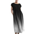 thumbnail image 2 of Summer Fashion Beach Dresses for Womens 2025 Plus Size Sleeveless Maxi Pockets Linen Loose Baggy Kaftan Long Dress, 2 of 6