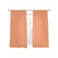 thumbnail image 2 of Sheer Curtain Panels Solid Color Rod Pocket Voile Window Curtains Orange Window Treatments Ligh Filtering Privacy Curtain Drapes for Bedroom Living Room 2 Panel Set 63 Inch Length,, 2 of 9