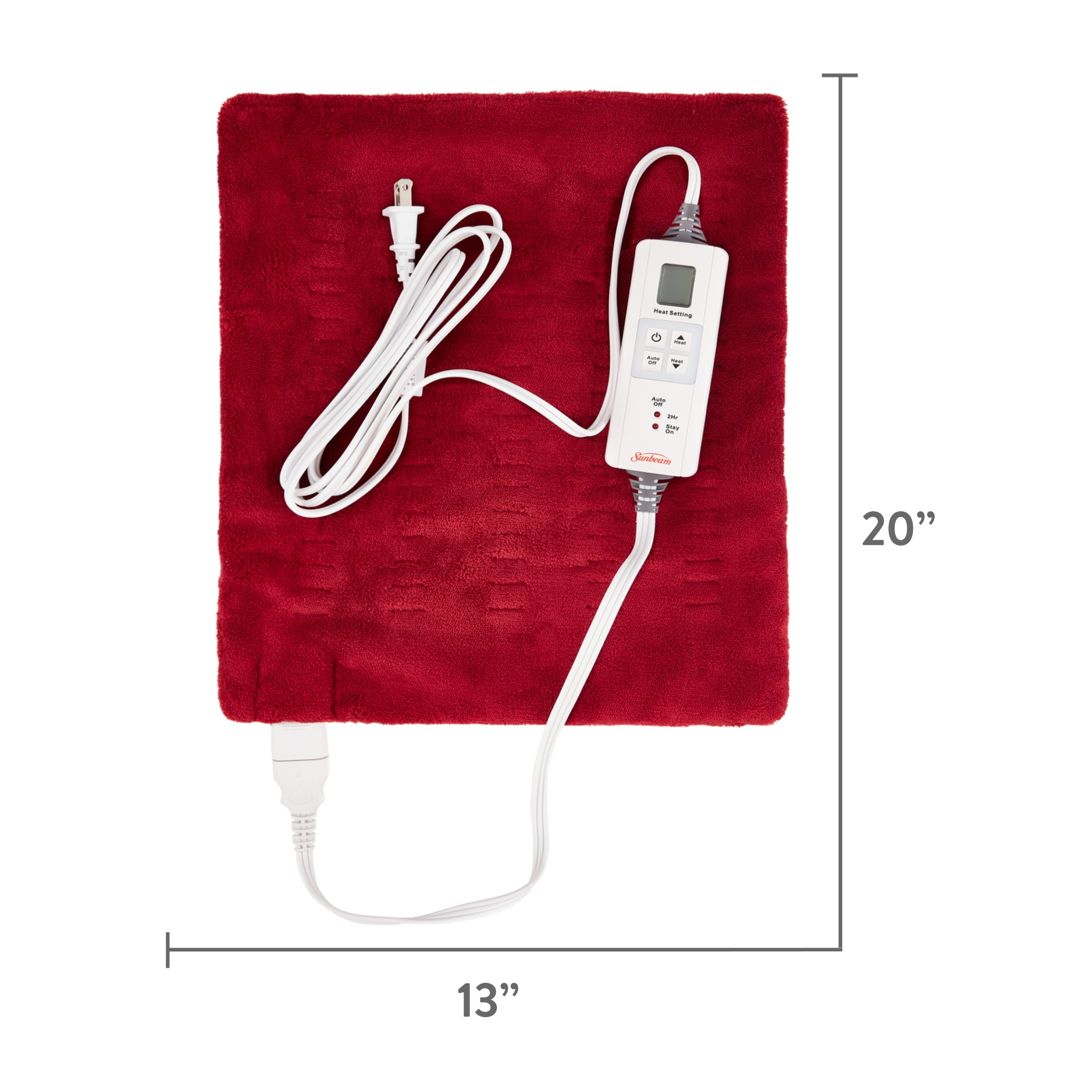 sunbeam heating pad troubleshooting flashing f