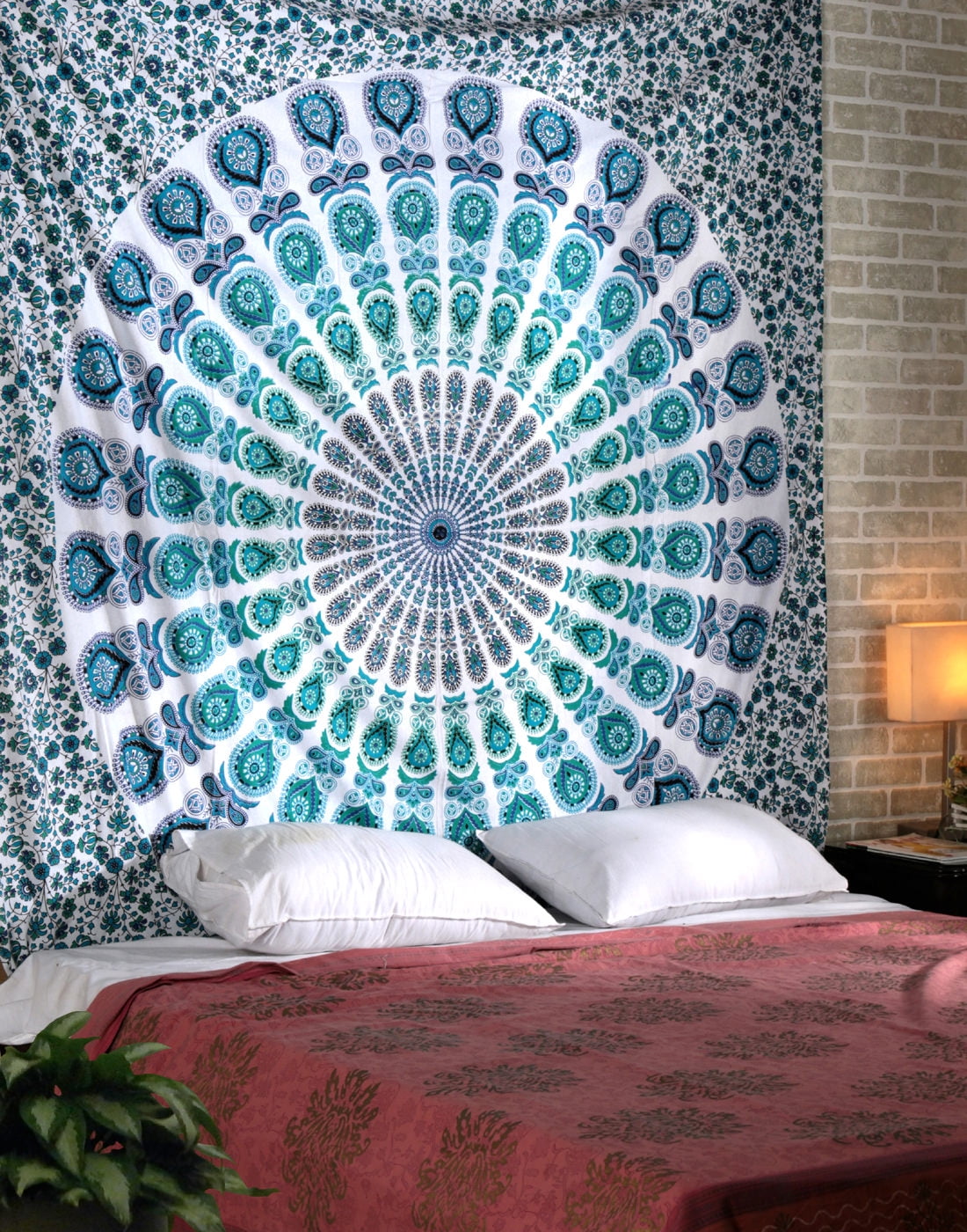Details about   Peacock Mandala Tapestry Wall Hanging Throw Hippie Bohemian India Cotton Cover 