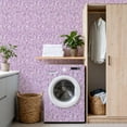 thumbnail image 4 of Peel and Stick Wallpaper Purple Floral Delicate Wildflowers Soft Lavender Wall Mural 17.7in x 9.8ft Self Adhesive Removable Wall Paper Renter Friendly Wallpaper for Girls Bedroom Nursery Livingroom, 4 of 8