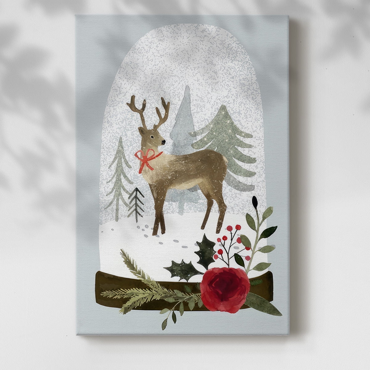 Snow Globe Village Collection B- Gallery Wrapped Canvas