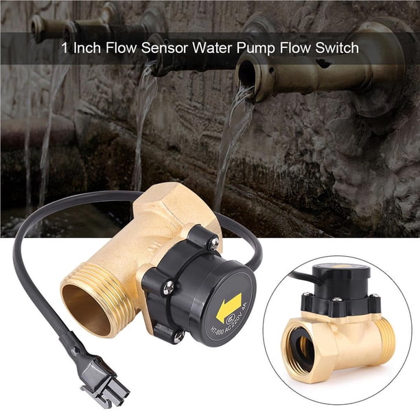 Sensor De Flujo De Agua Para Bomba - 1" A 3/4", 220V, Control Automático - Interruptor Que Activa La Bomba Al Abrir El Grifo