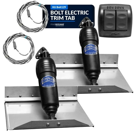 Bennett Complete Kit BOLT Electric Trim Tab Systems (BOLT129) w/Rocker Switch (BRC4000) 12 x 9 - BC 4320