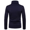 thumbnail image 4 of Mens Thermal  Turtle Neck Skivvy Turtleneck Sweaters Stretch Shirt Tops, 4 of 4