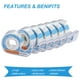 thumbnail image 3 of Recambios de cinta WOSWEL con dispensador, 24 cintas invisibles de 18 mm x 15 m, 3 of 7