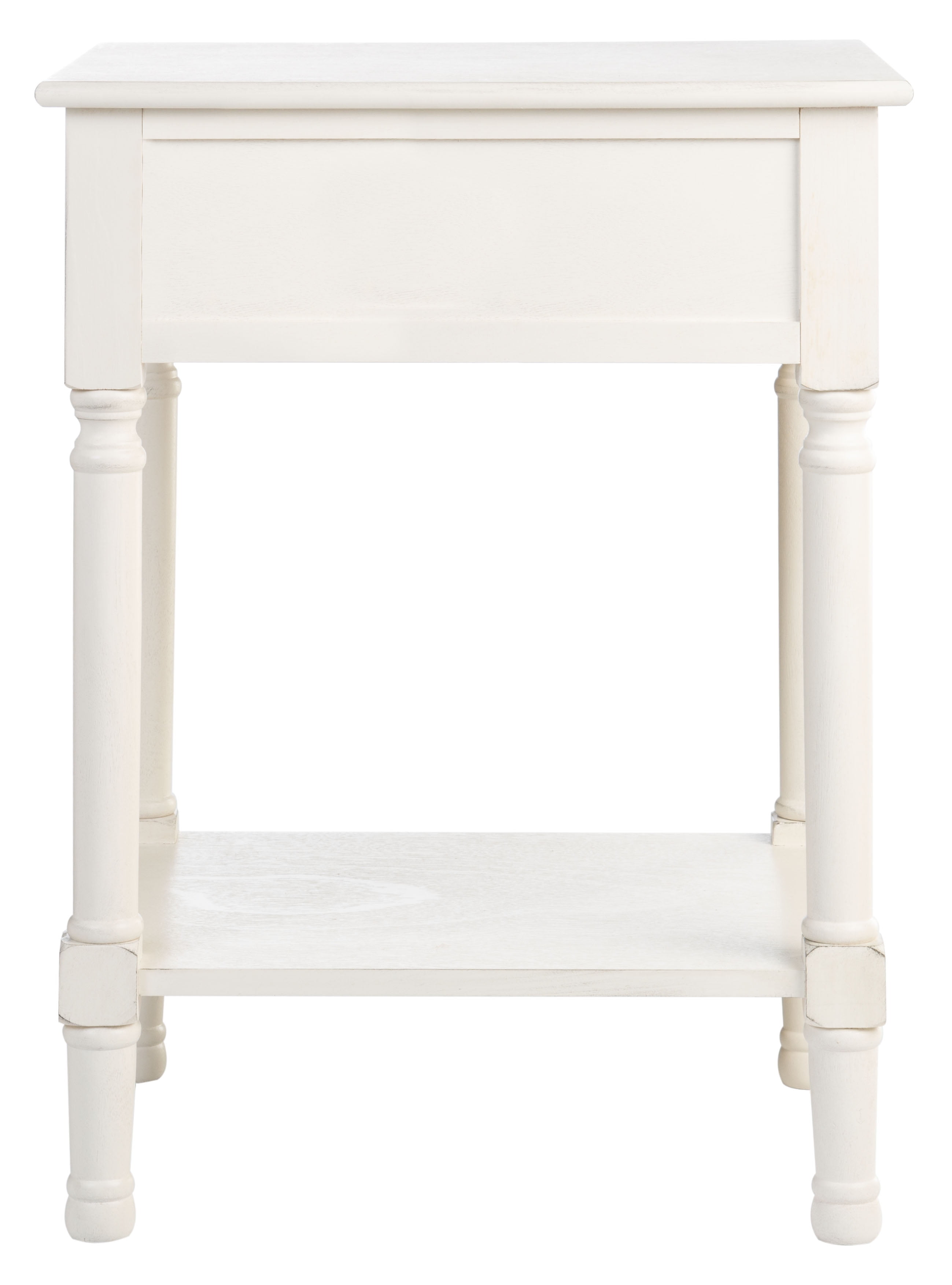 SAFAVIEH Peyton French White Rectangle Wood Storage End Table (19 in. W x 15.8 in. D x 26 in. H)