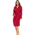 thumbnail image 2 of Notus Hooded Bathrobe for Women Soft Spa Nightgowns 100% Cotton Terry robes for men - Towel Bathrobe Unisex Terry Cloth Bathrobe, Soft Shower Spa Robe Wine XXL, 2 of 6