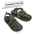 thumbnail image 7 of Dream Pairs Unisex Boys Girls Closed-Toe Outdoor Summer Sport Athletic Sandals Toddler/Little Kid/Big Kid 181105K BLACK/GREY/YELLOW Size 10, 7 of 7