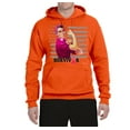 thumbnail image 2 of Wild Bobby, Breast Cancer Survivor Distressed American Flag, Breast Cancer Awareness, Unisex Graphic Hoodie Sweatshirt, Orange, X-Large, 2 of 3