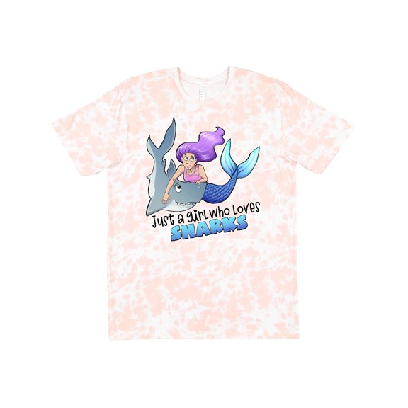 Inktastic Just a Girl Who Loves Sharks- Mermaid T-Shirt