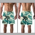thumbnail image 3 of luoweisi Men's Beach Shorts Quick Dry Swim Trunks with Mesh Lining Dolphin S, 3 of 5