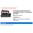 thumbnail image 2 of Air Suspension Solenoid Valve Unit - Compatible with 2006 - 2012 Mercedes-Benz R350 2007 2008 2009 2010 2011, 2 of 2