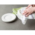 thumbnail image 3 of Contemporary Home Living Set of 12 Green and White Square Dishcloth 13", 3 of 6