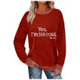 thumbnail image 2 of Women's Plus Size Fashionable Graphic Sweatshirts with Crewneck Long Sleeve Printed Loose Fit, 2 of 6