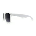 thumbnail image 3 of Classic Iconic Pop Color Horn Rim Sunglasses White Smoke, 3 of 4