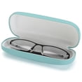 thumbnail image 3 of ALTEC VISION Medium Protective Hard Shell Glasses Case for Eyeglasses and Sunglasses with Microfiber Cleaning Cloth - Turquoise / White, 3 of 5
